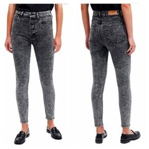 7 For All Mankind Women's High Rise Jeans in Black